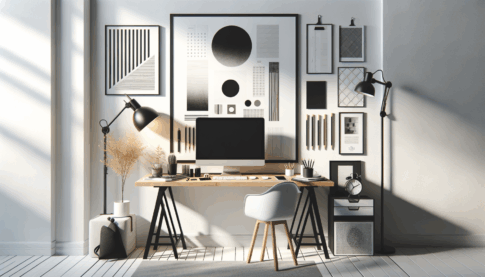 モノトーンの北欧スタイルを意識したシンプルなアイキャッチ画像。整然とした構図と柔らかなライティングが特徴。